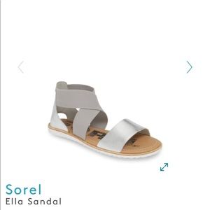 Sorel Ella Silver Sandal